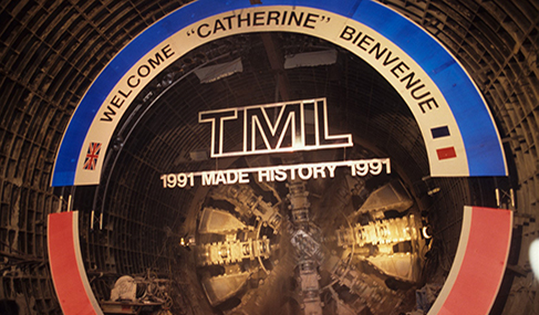 Getlink History - 1991 - Breakthrough in the south rail tunnel