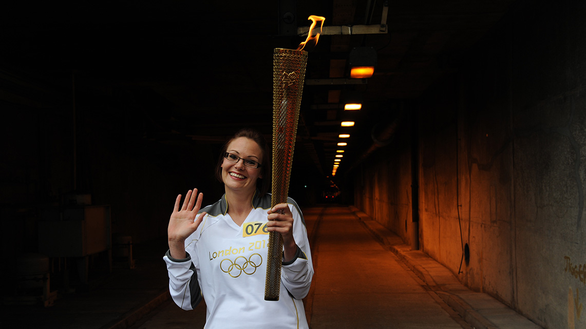 Getlink History - 2012 - Olympic torch through the Channel Tunnel