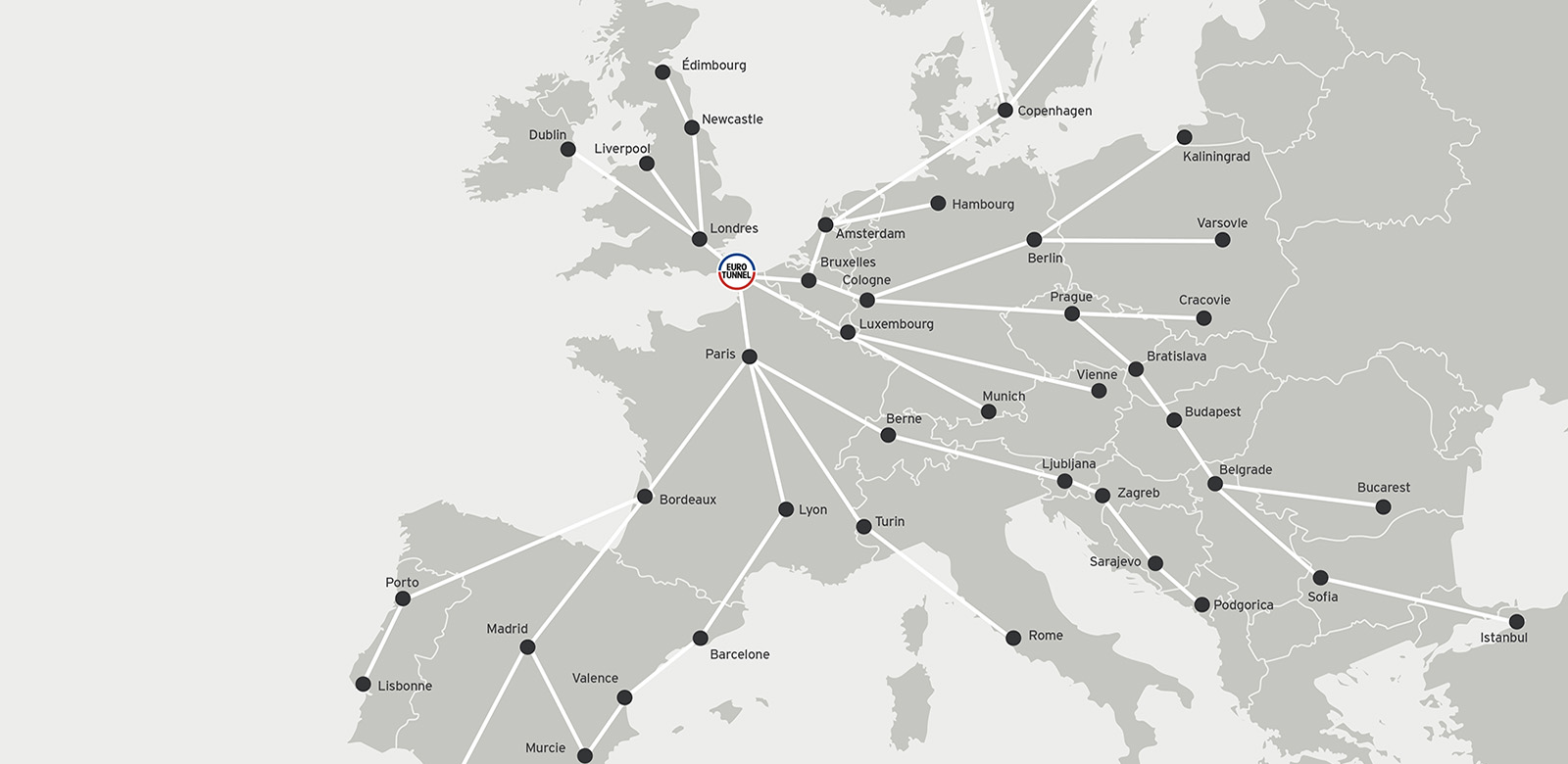 Carte Eurotunnel - Getlink