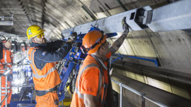 Eleclink - Preparatory works in the north Tunnel