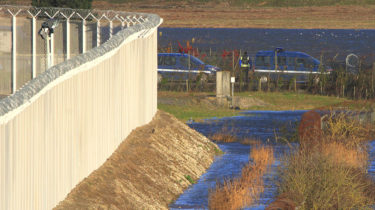 Getlink - secure area of the Eurotunnel terminal