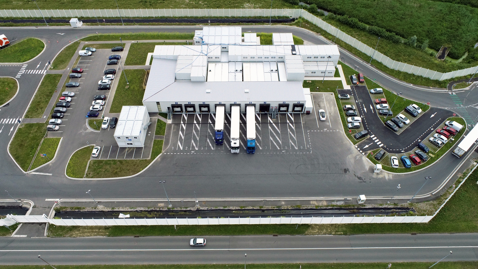 Centre Sivep sur le terminal français d'Eurotunnel