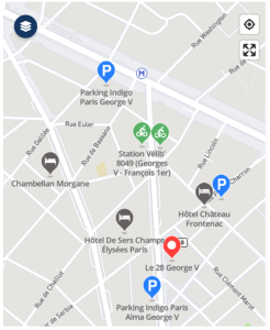 Image du Plan d'accès à l'Assemblée générale de Getlink en date du 7 mai 2024 organisée à Paris