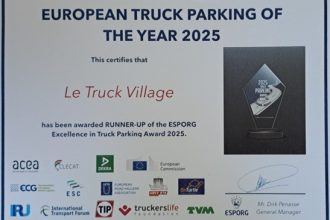 ESPORG 2025 certificate for the Truck Village.