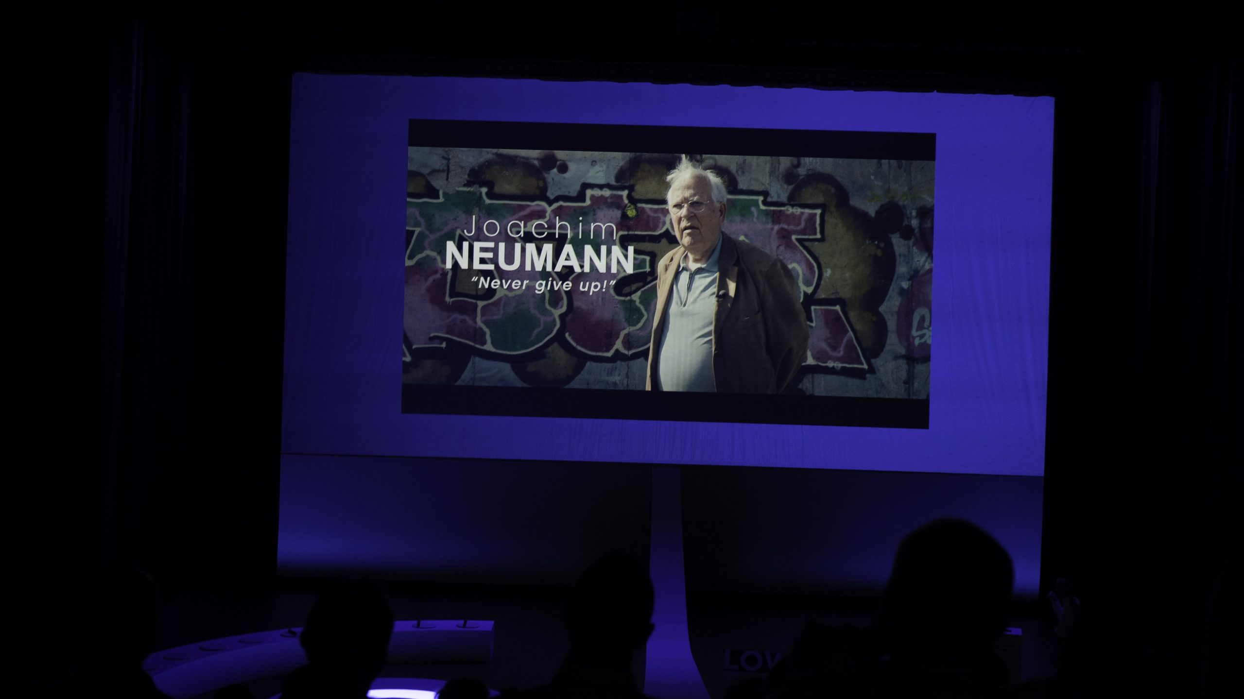 Présentation de l'histoire de Joachim Neumann lors du Leadership Seminar de 2025